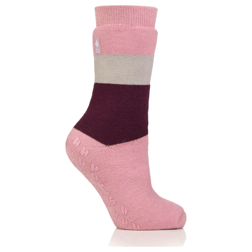 1 Pair Ladies Heat Holders Raynaud's Thermal Slipper Socks - Rose