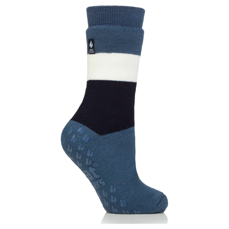 1 Pair Ladies Heat Holders Raynaud's Thermal Slipper Socks - Denim