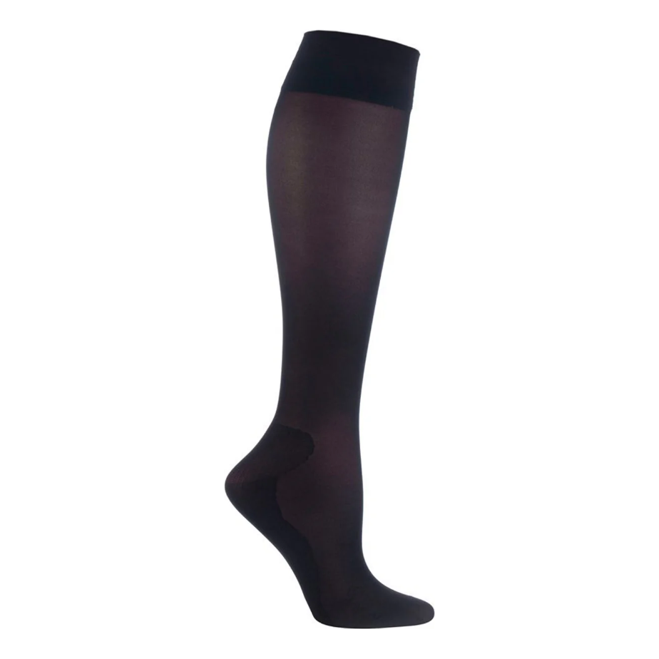 1 Pair Ladies Compression Flight Socks - Black