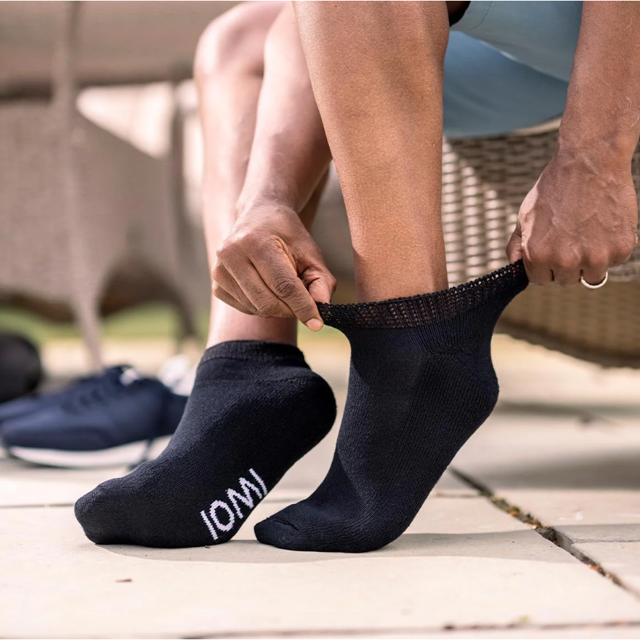 3 Pairs Cushion Foot Diabetic Trainer Socks