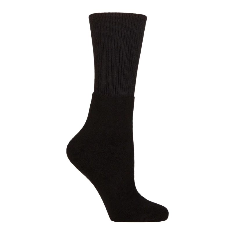 1 Pair Upside Down Inside Out Socks - Black