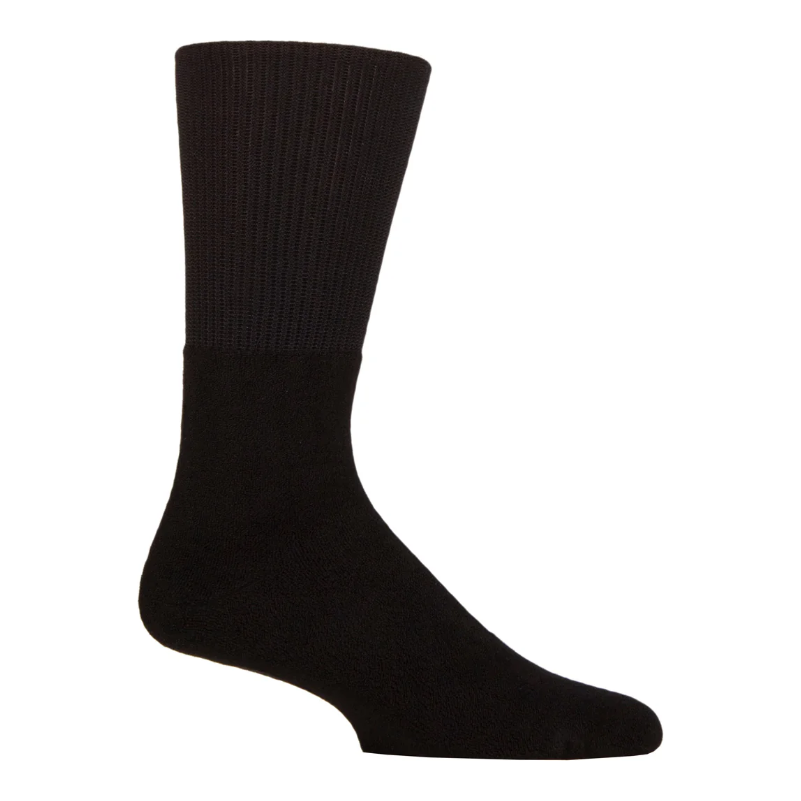 1 Pair Upside Down Inside Out Socks - Black