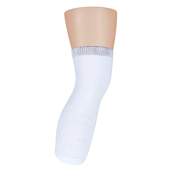 6 Pack Prosthetic Socks - White - 35cm Length