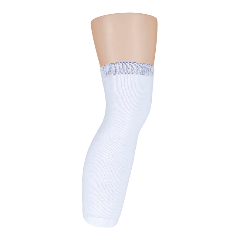 6 Pack Prosthetic Socks - White - 40cm Length