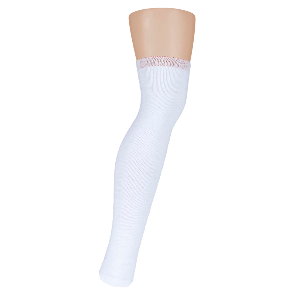 6 Pack Prosthetic Socks - White - 60cm Length