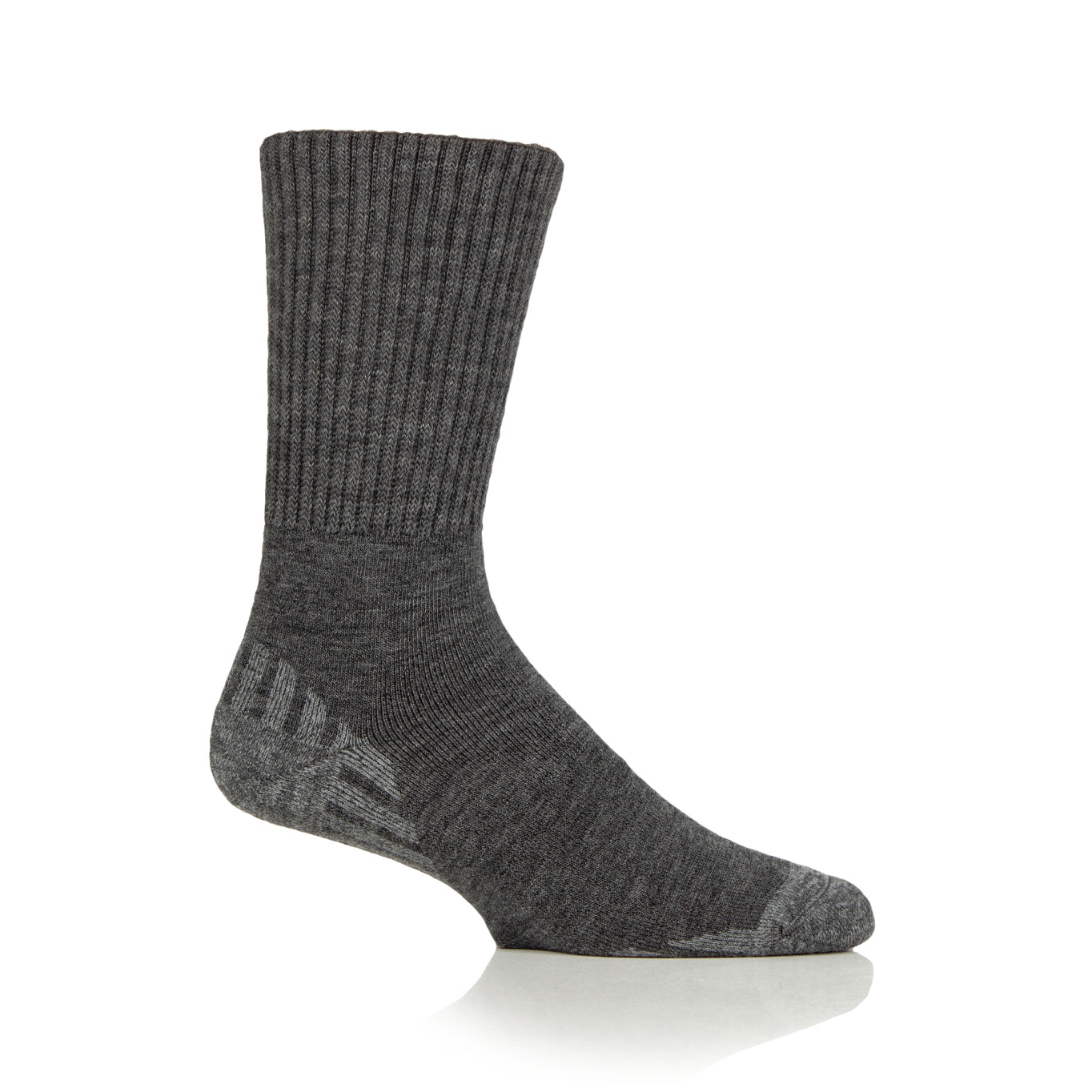 1 Pair Diabetic Walker Wool Boot Socks - Charcoal