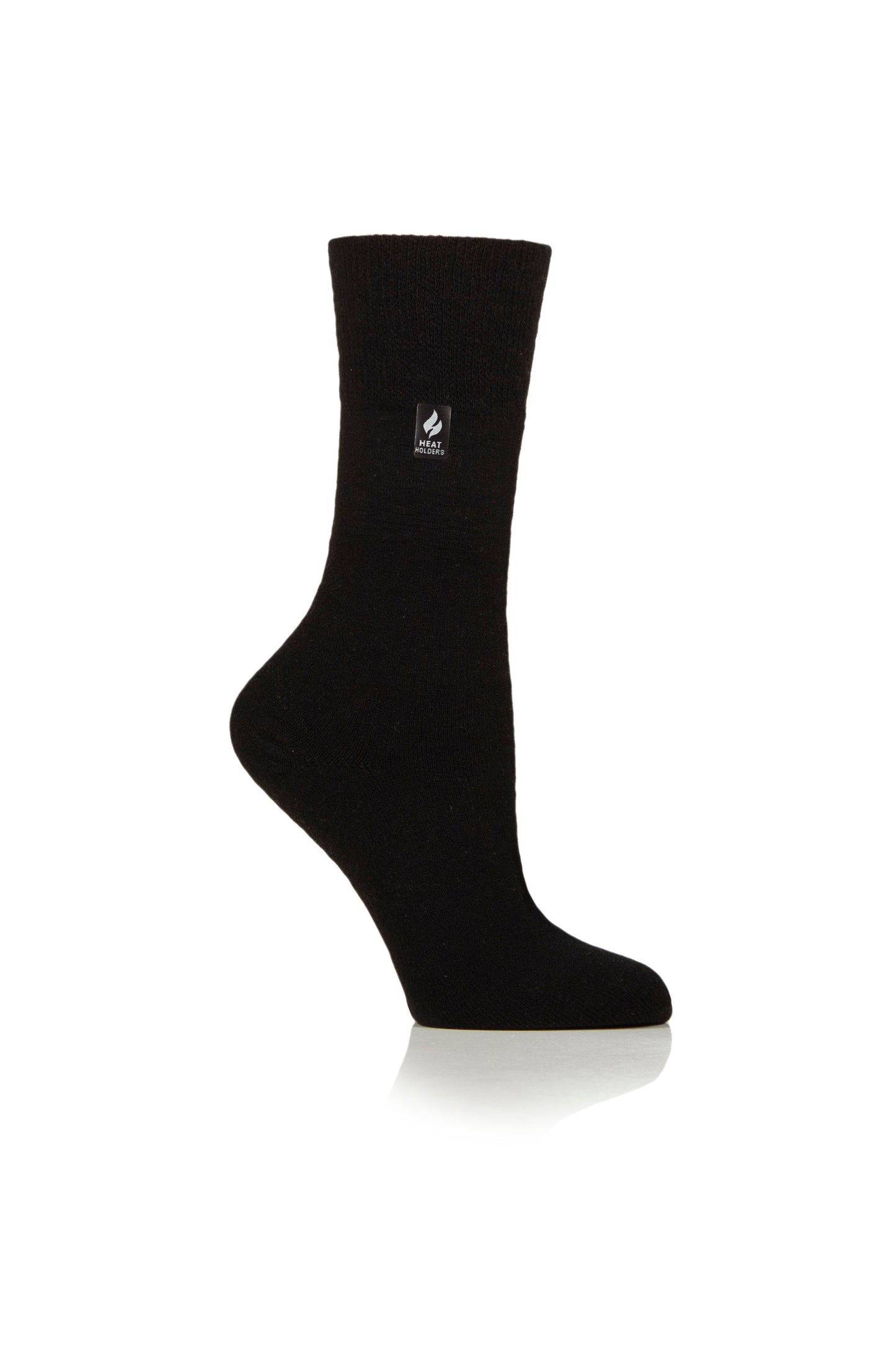 3 Pairs Ladies Gentle Grip Thermal Socks - Black
