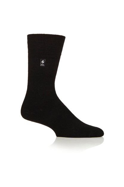 3 Pairs Mens Gentle Grip Thermal Socks BigFoot - Black, Charcoal & Denim