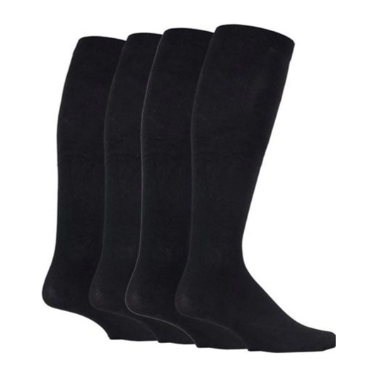2 Pairs Mens Energising Compression Socks - Black