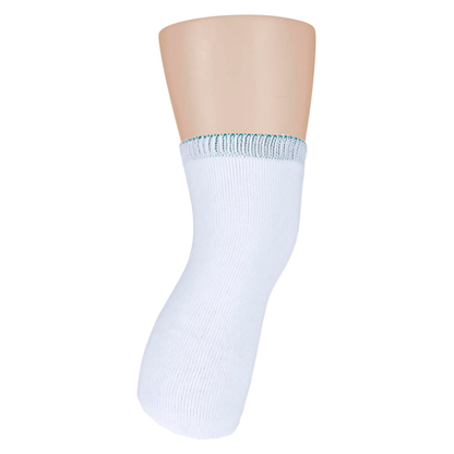 6 Pack Prosthetic Socks - White - 30cm Length